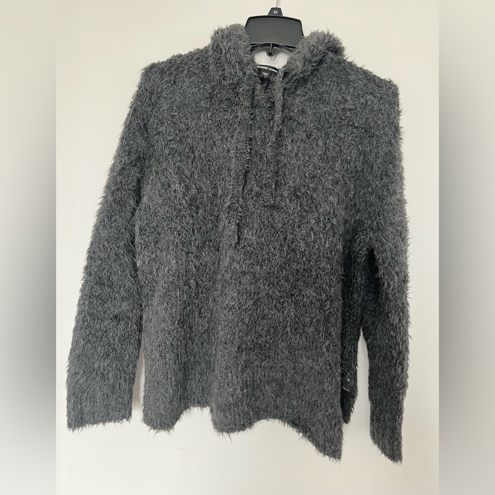 James Perse. Cozy Gray Fuzzy Hoodie
